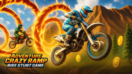 Adventure Crazy Ramp Bike Stunt Game